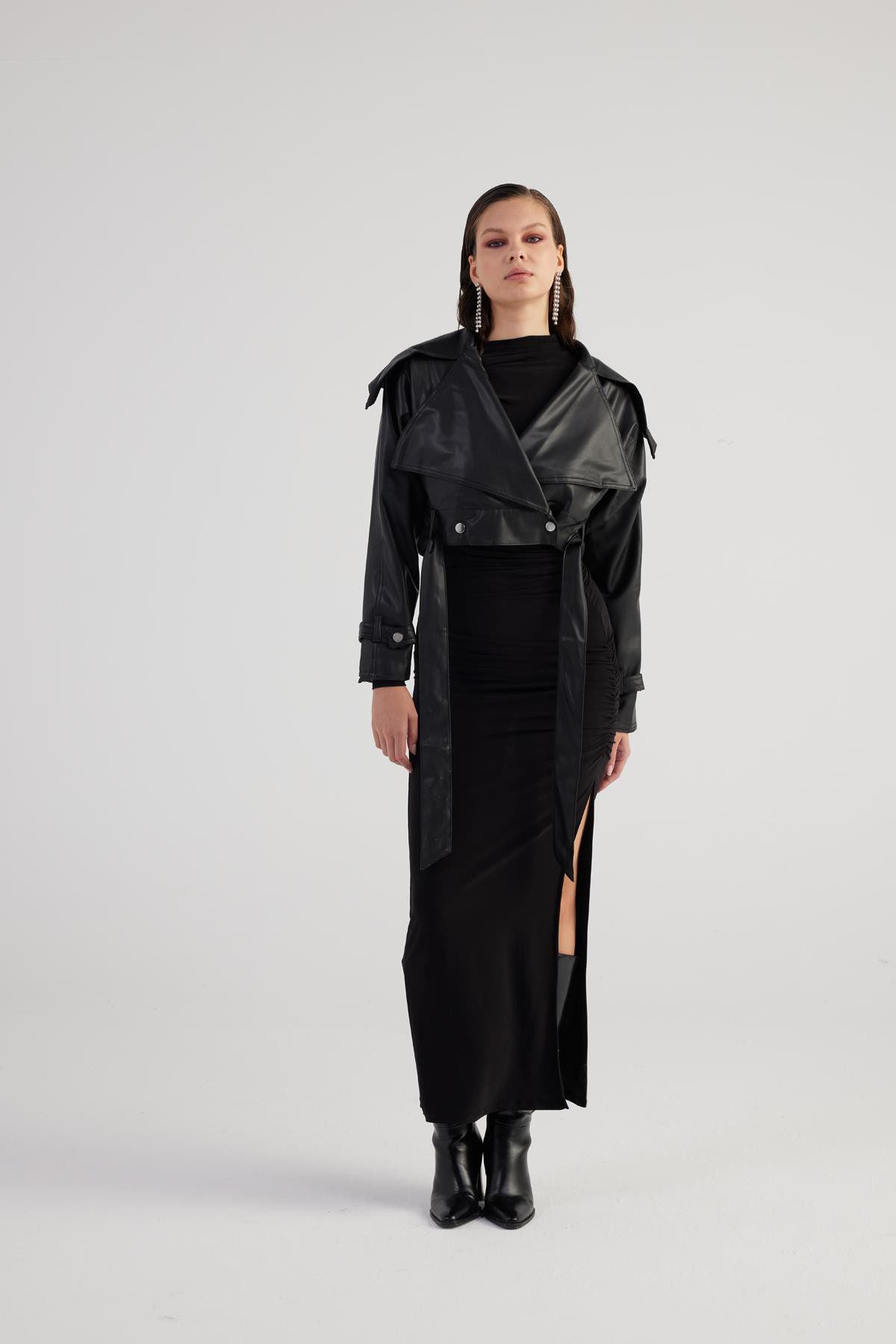 Neeko Veloursjacke mit Gürtel