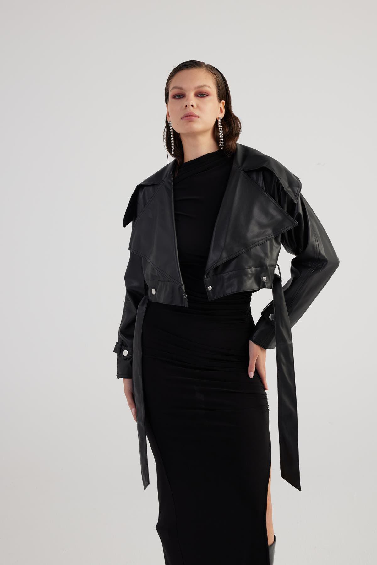 Neeko Veloursjacke mit Gürtel