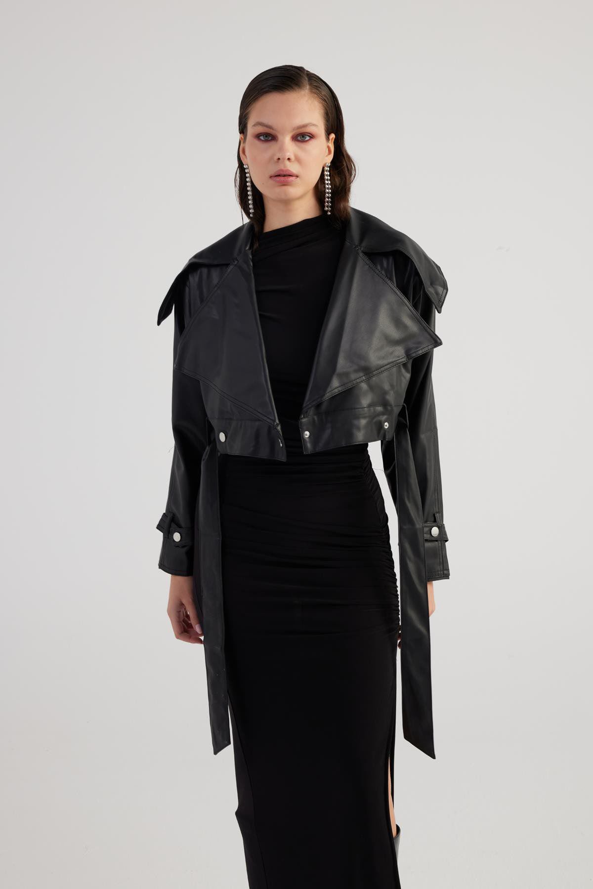 Neeko Veloursjacke mit Gürtel