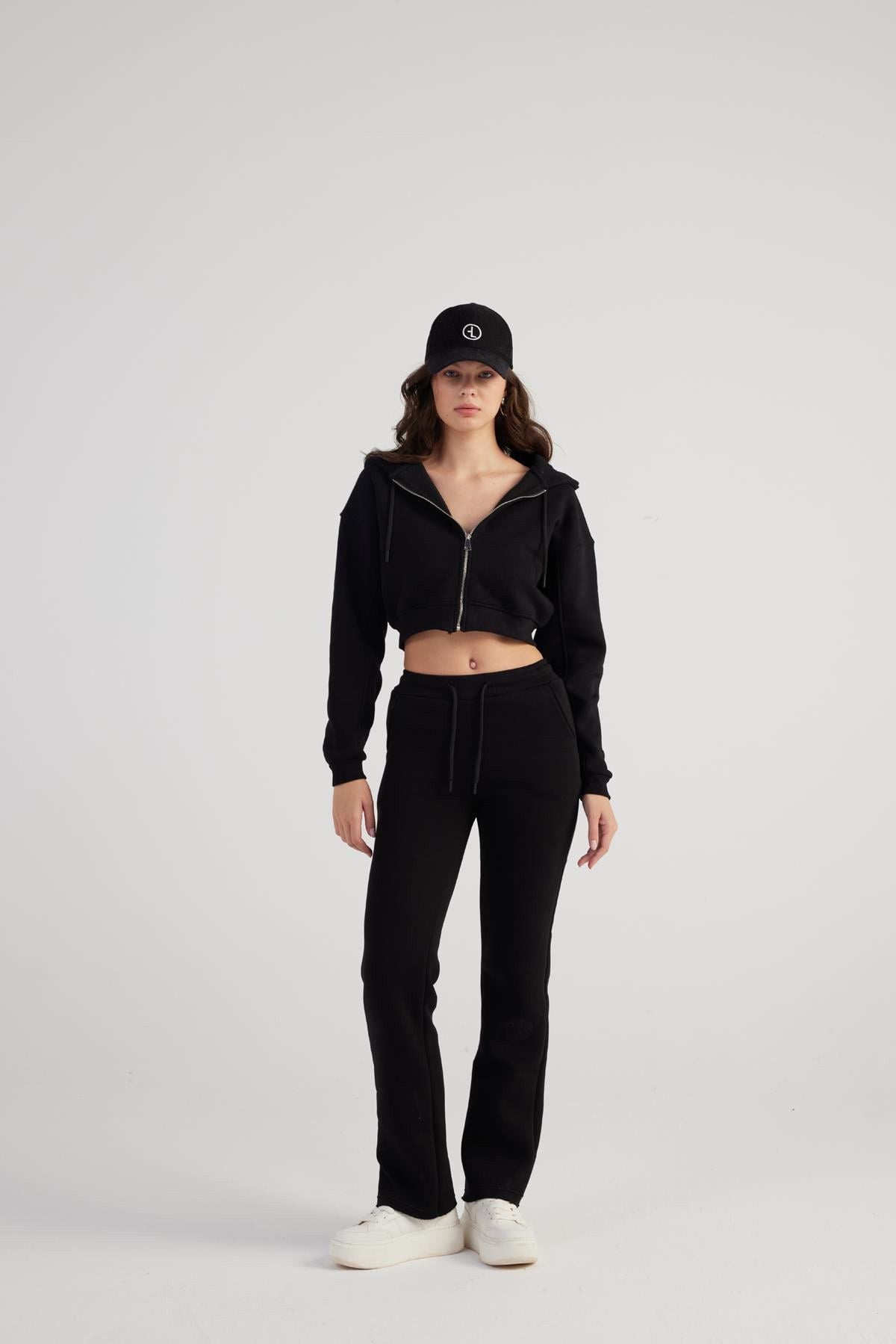 Damen Kaffee Hohe Taille Jogginghose