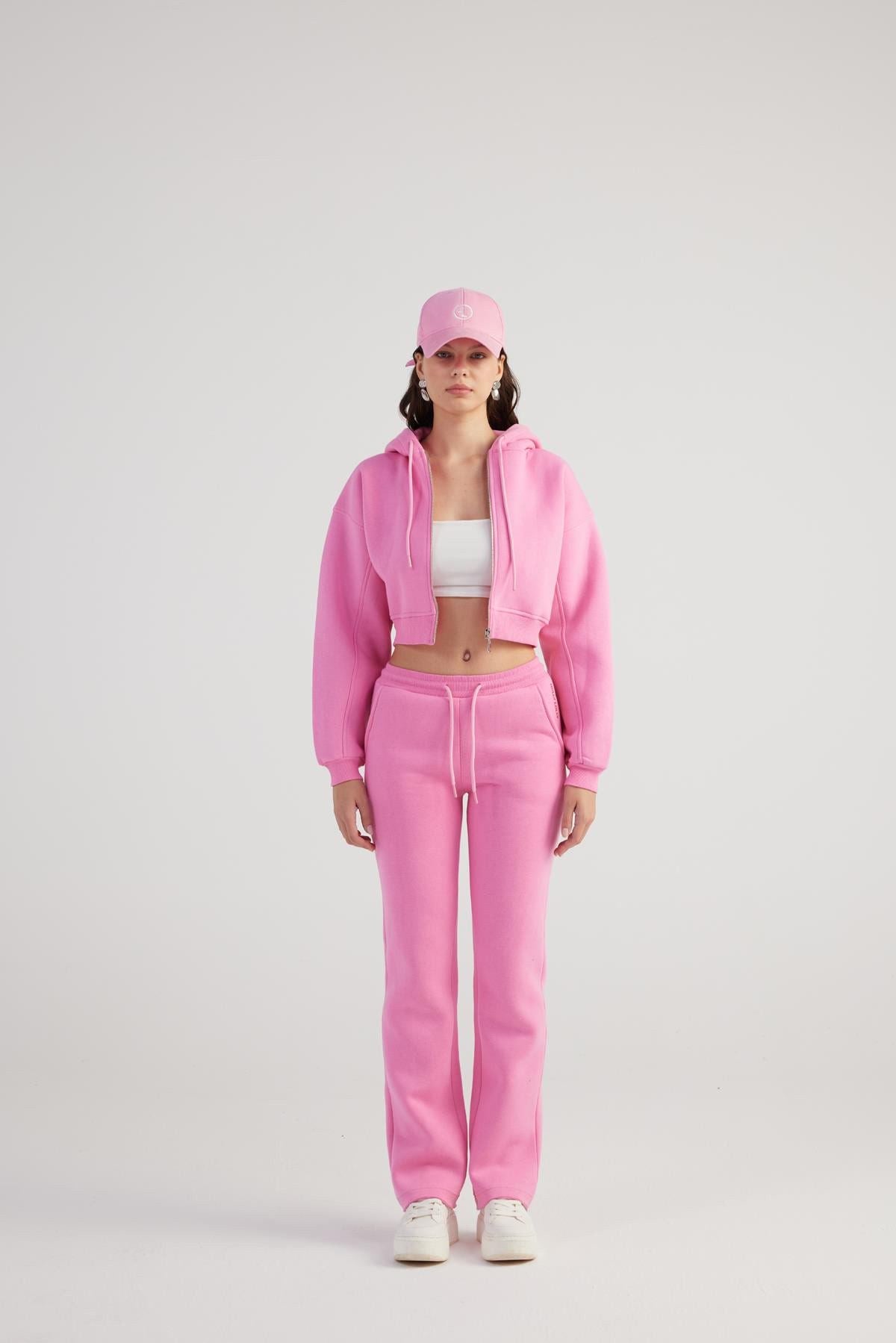 Damen Kaffee Hohe Taille Jogginghose