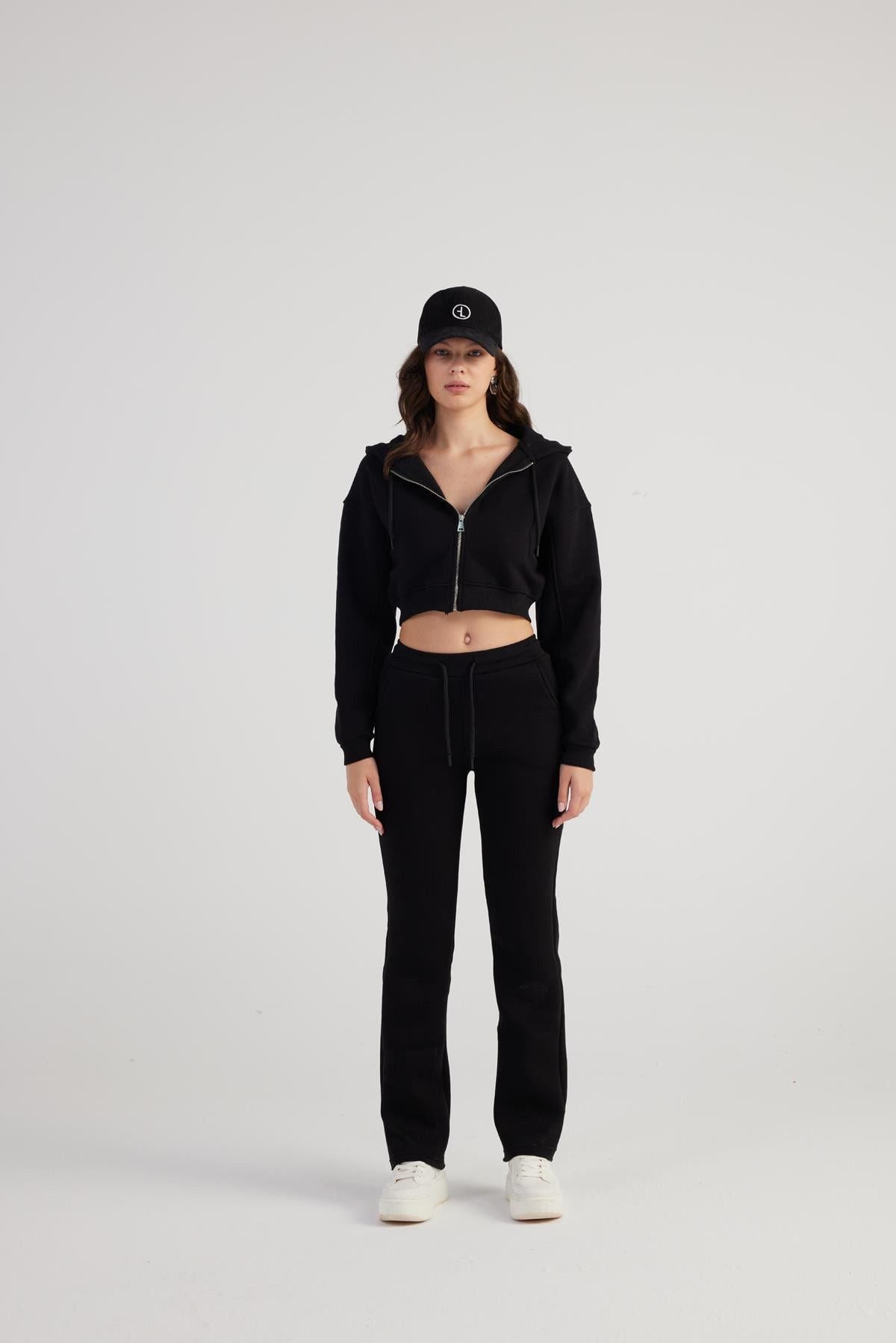 Damen Kaffee Hohe Taille Jogginghose