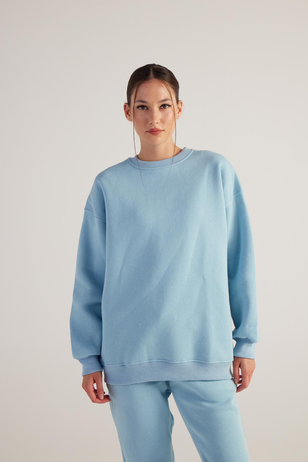 Damen Oversized Weiches Sweatshirt