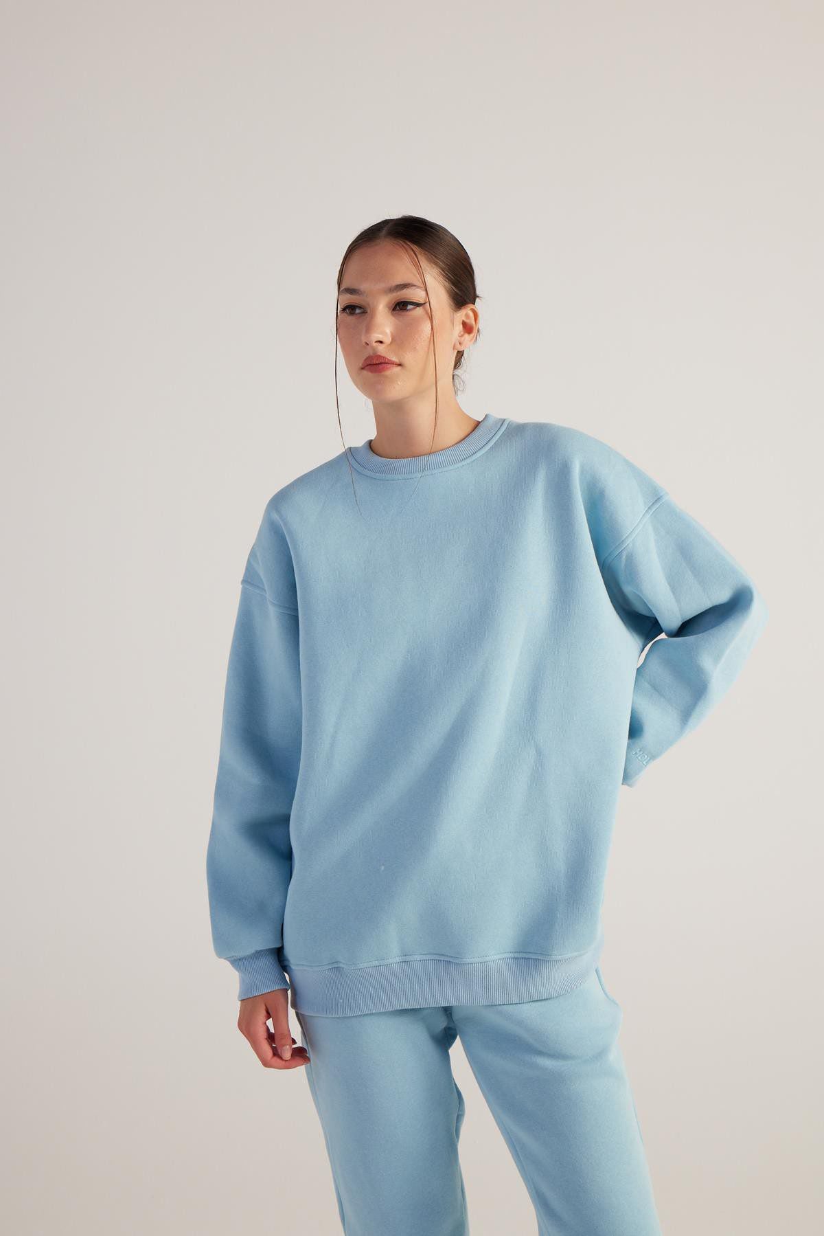 Damen Oversized Weiches Sweatshirt