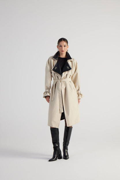 Maxi Jungen Gürtel Umhang Trench