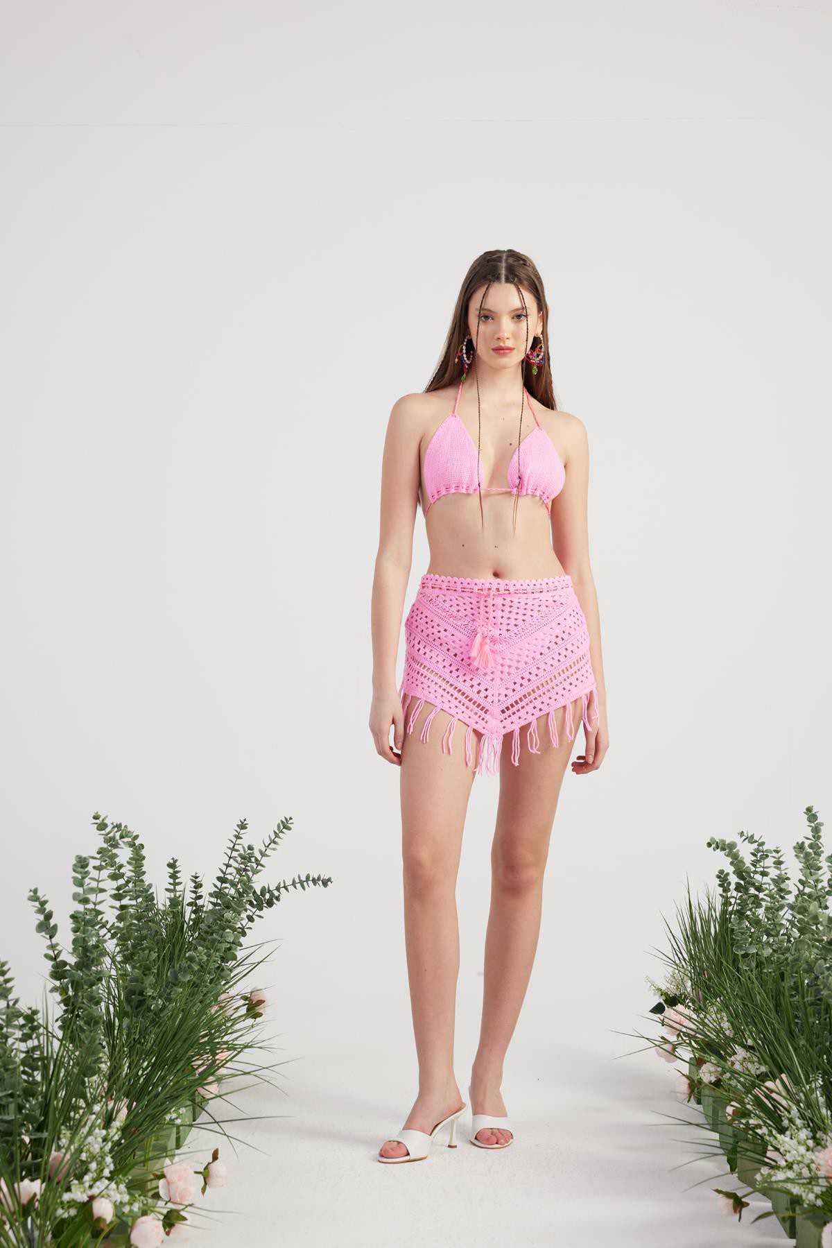 Gemustertes gebundenes Sommerstrickset