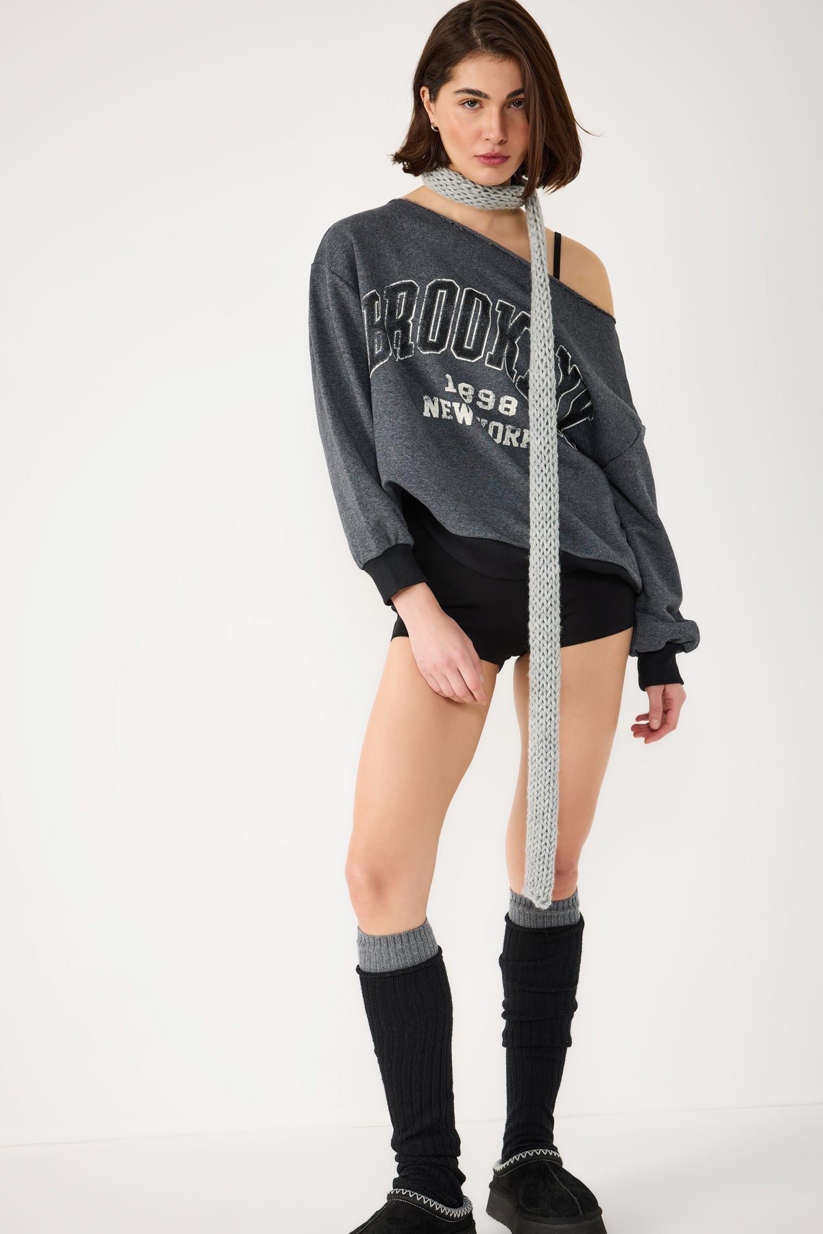 Langärmeliges bedrucktes Sweatshirt