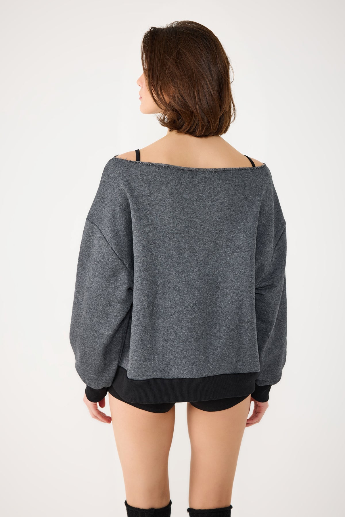 Langärmeliges bedrucktes Sweatshirt