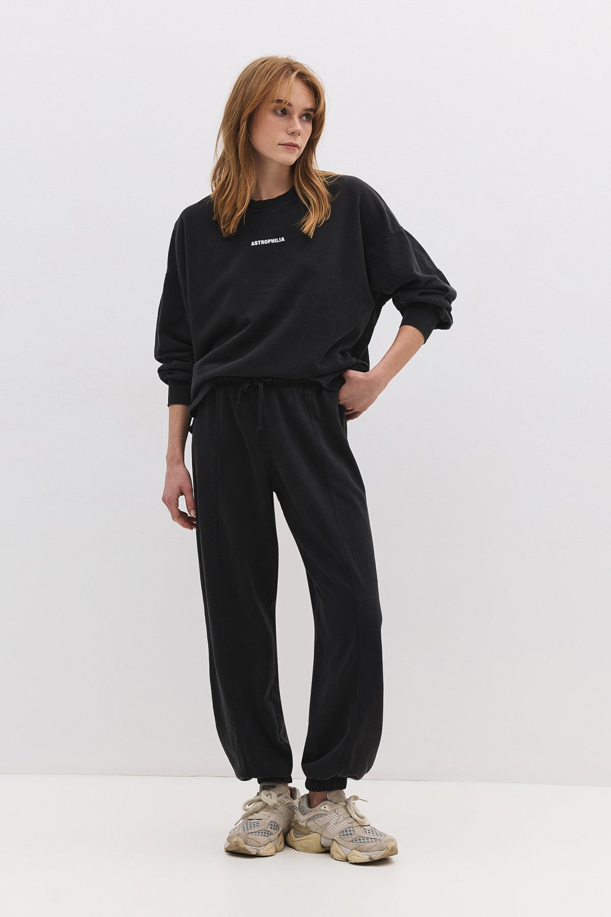 Baumwoll-Sweatpants mit Ballonmuster