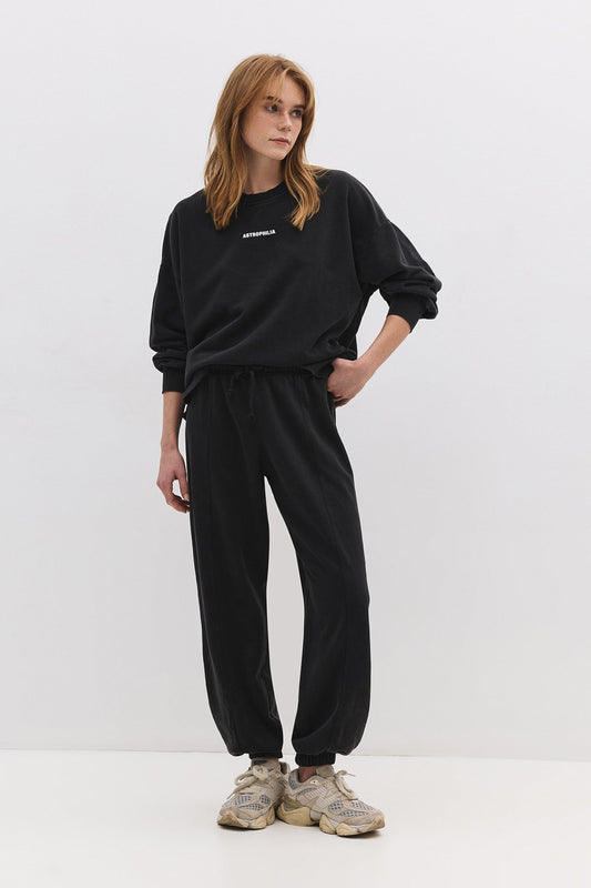 Baumwoll-Sweatpants mit Ballonmuster
