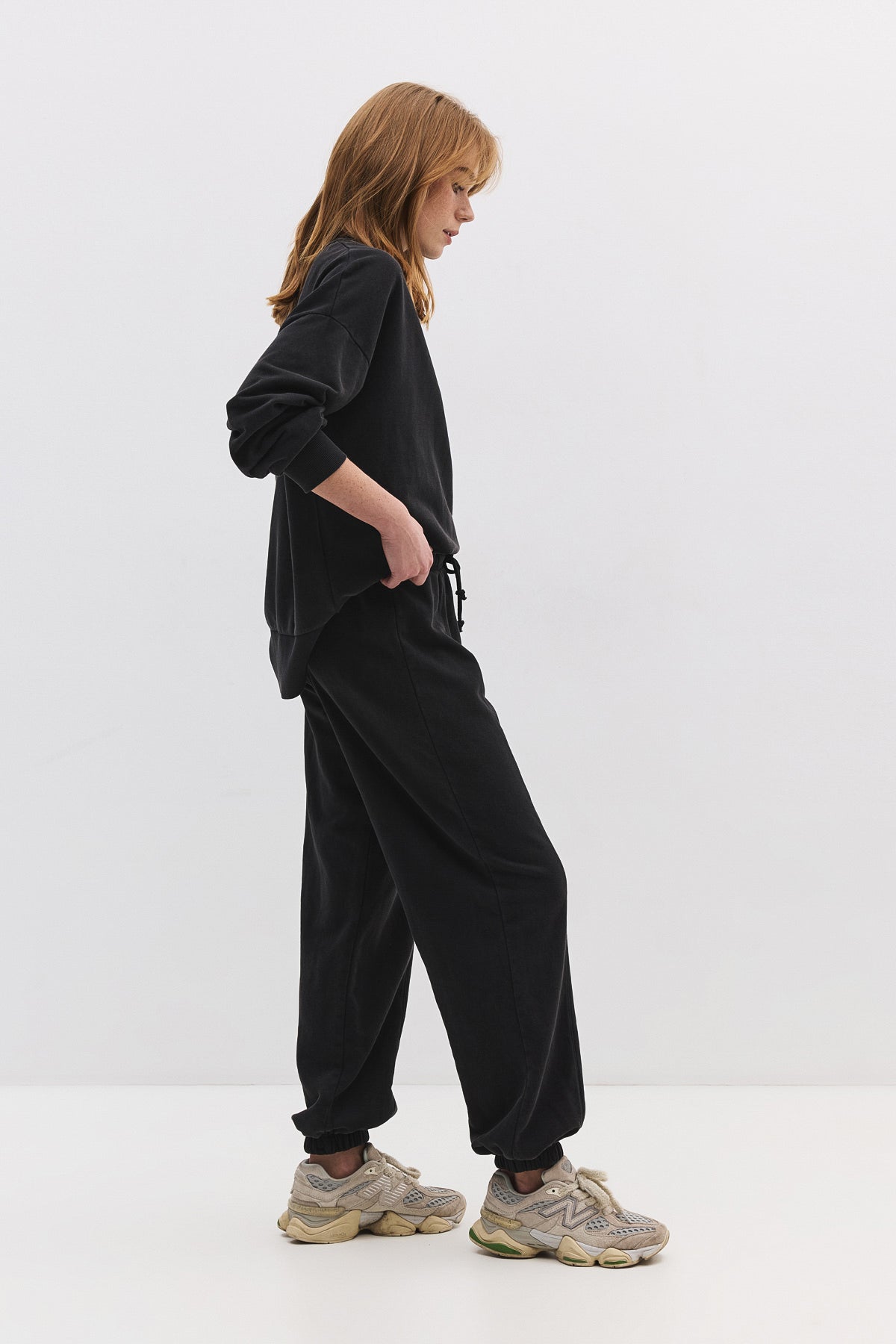 Baumwoll-Sweatpants mit Ballonmuster