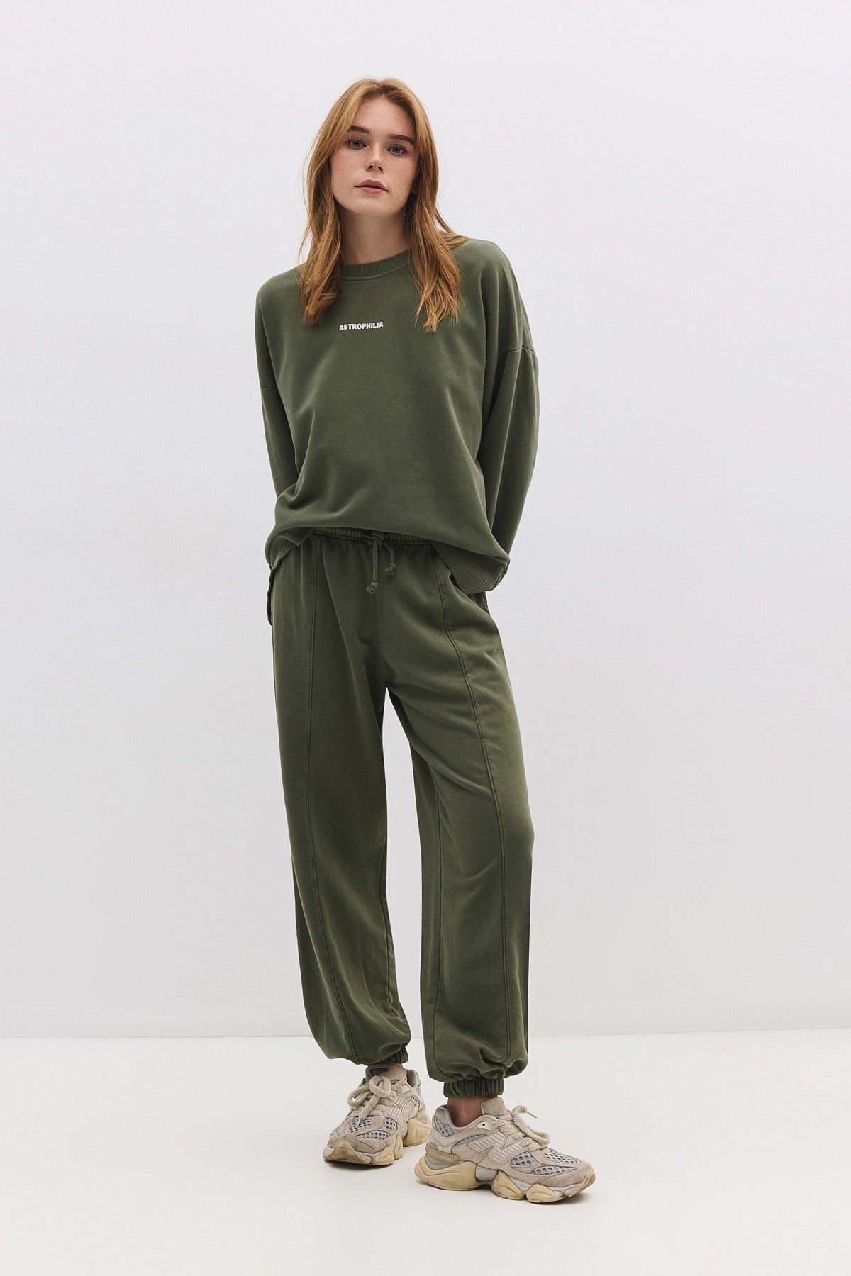 Baumwoll-Sweatpants mit Ballonmuster