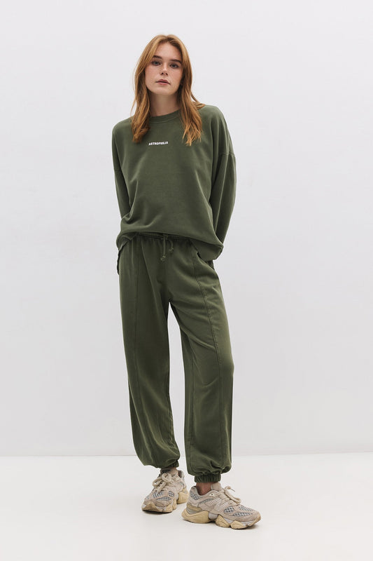 Baumwoll-Sweatpants mit Ballonmuster
