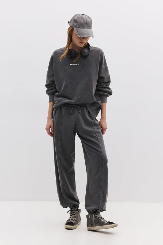 Baumwoll-Sweatpants mit Ballonmuster