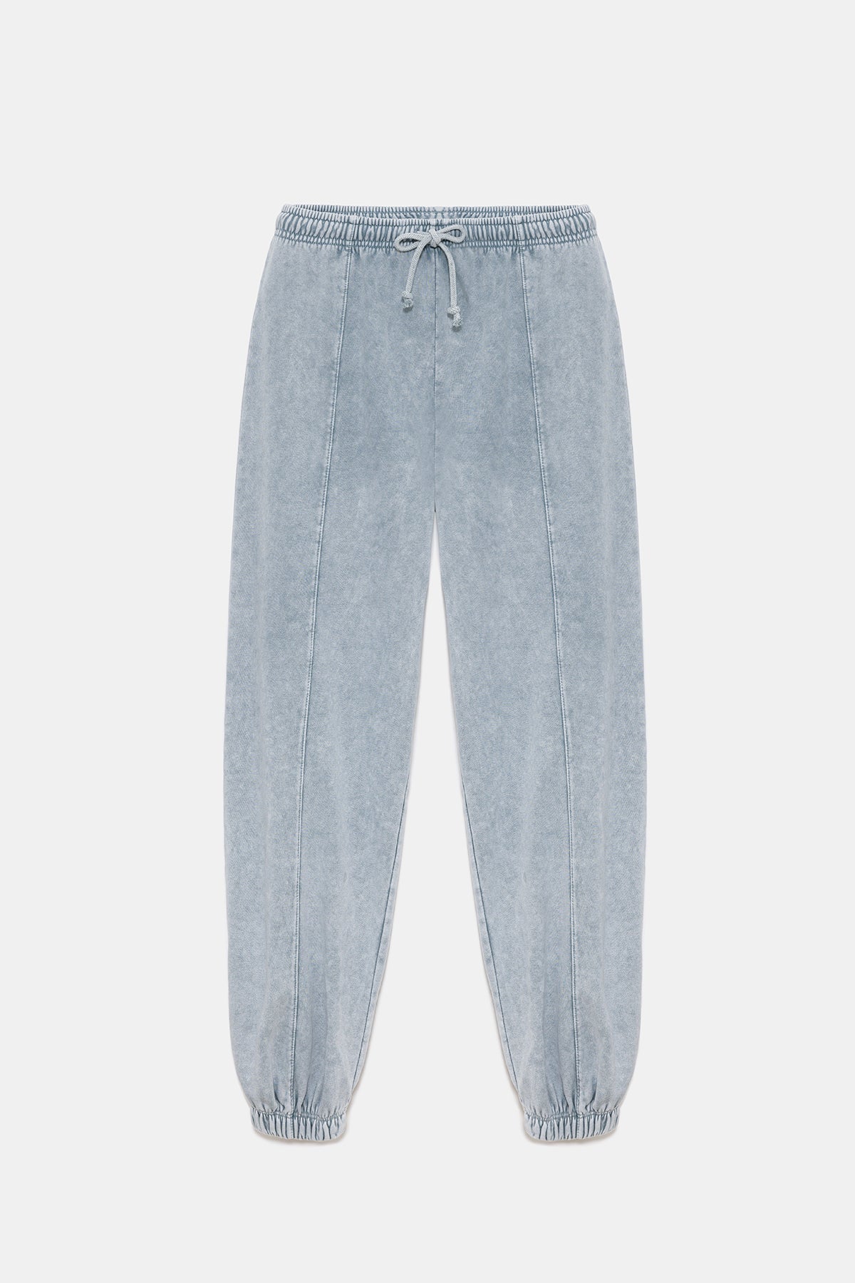 Baumwoll-Sweatpants mit Ballonmuster