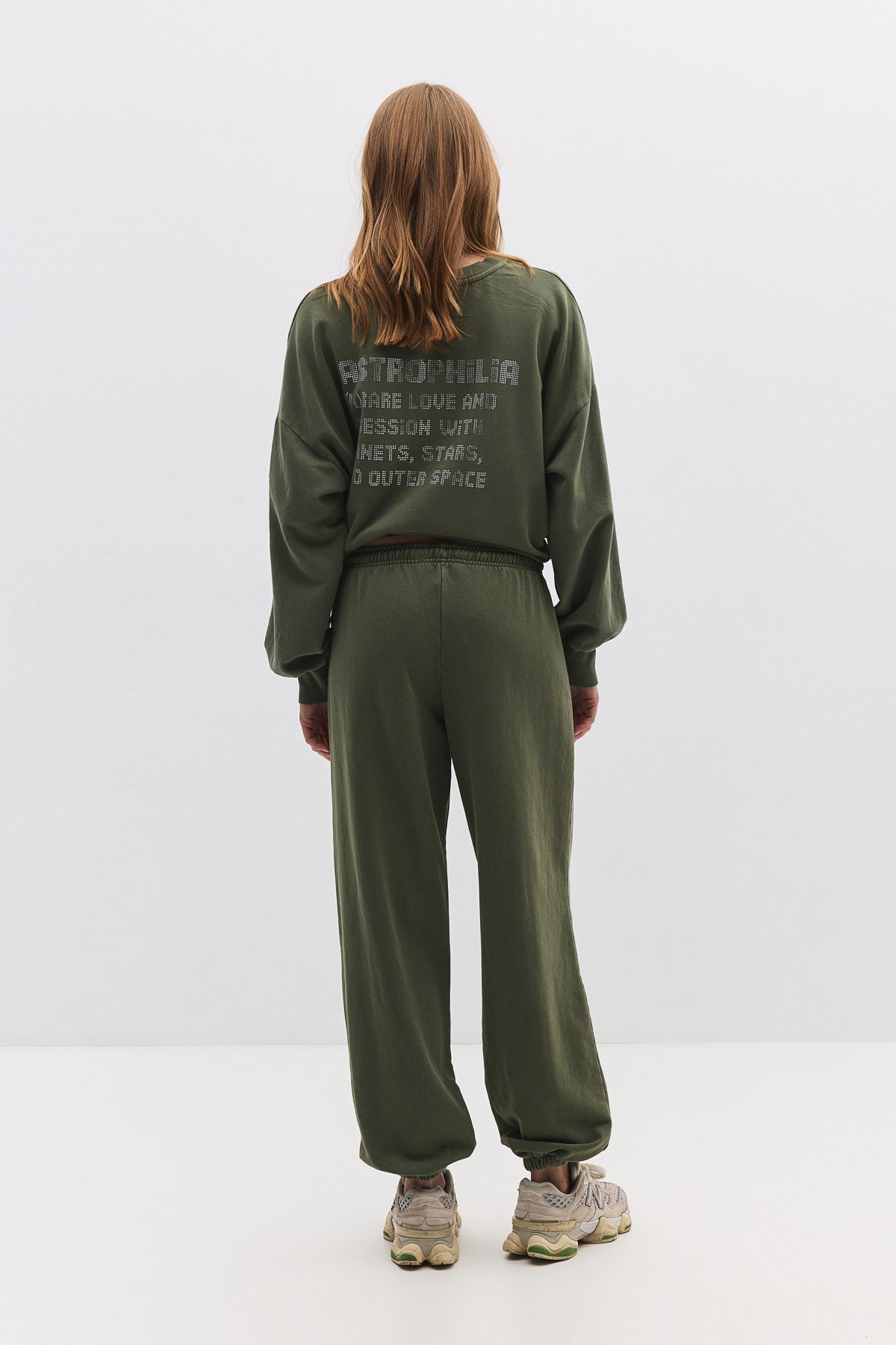 Baumwoll-Sweatpants mit Ballonmuster