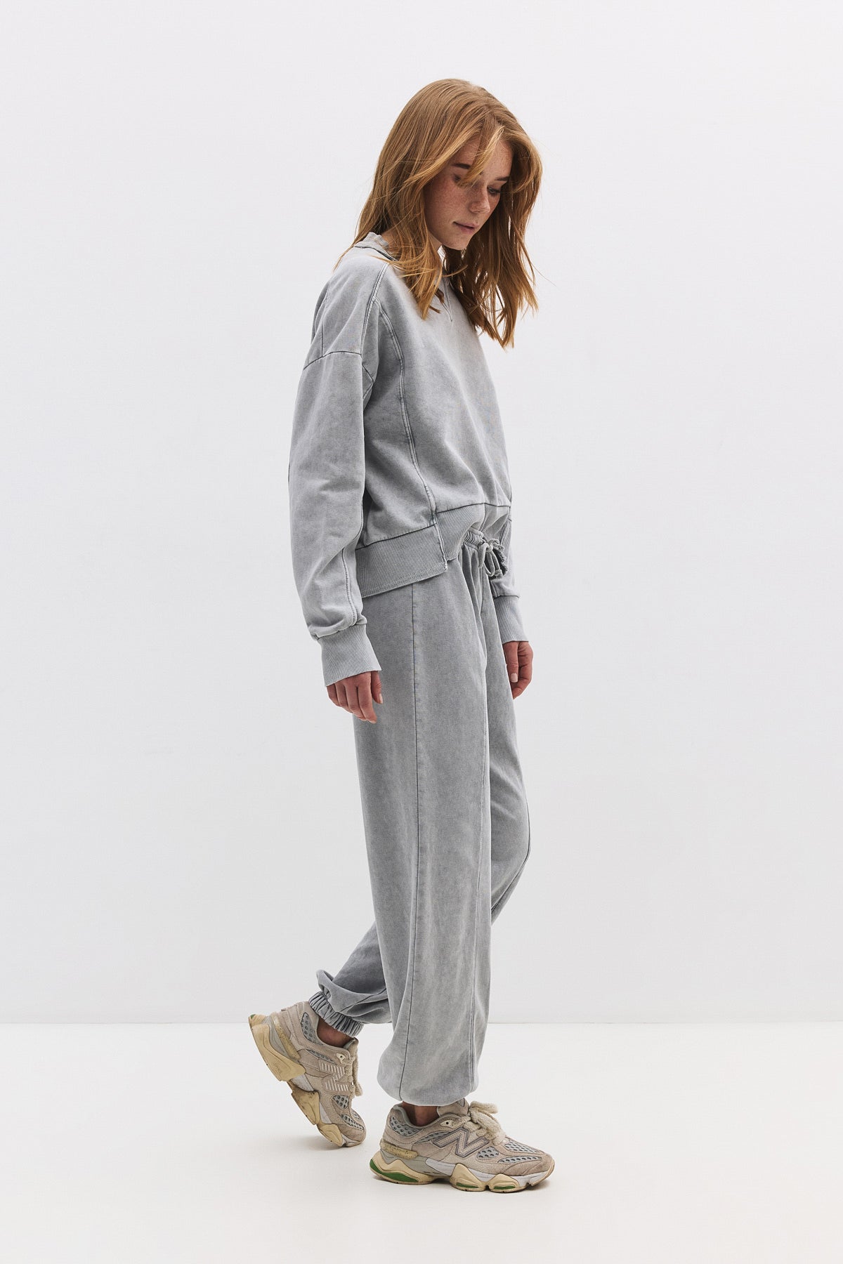 Baumwoll-Sweatpants mit Ballonmuster