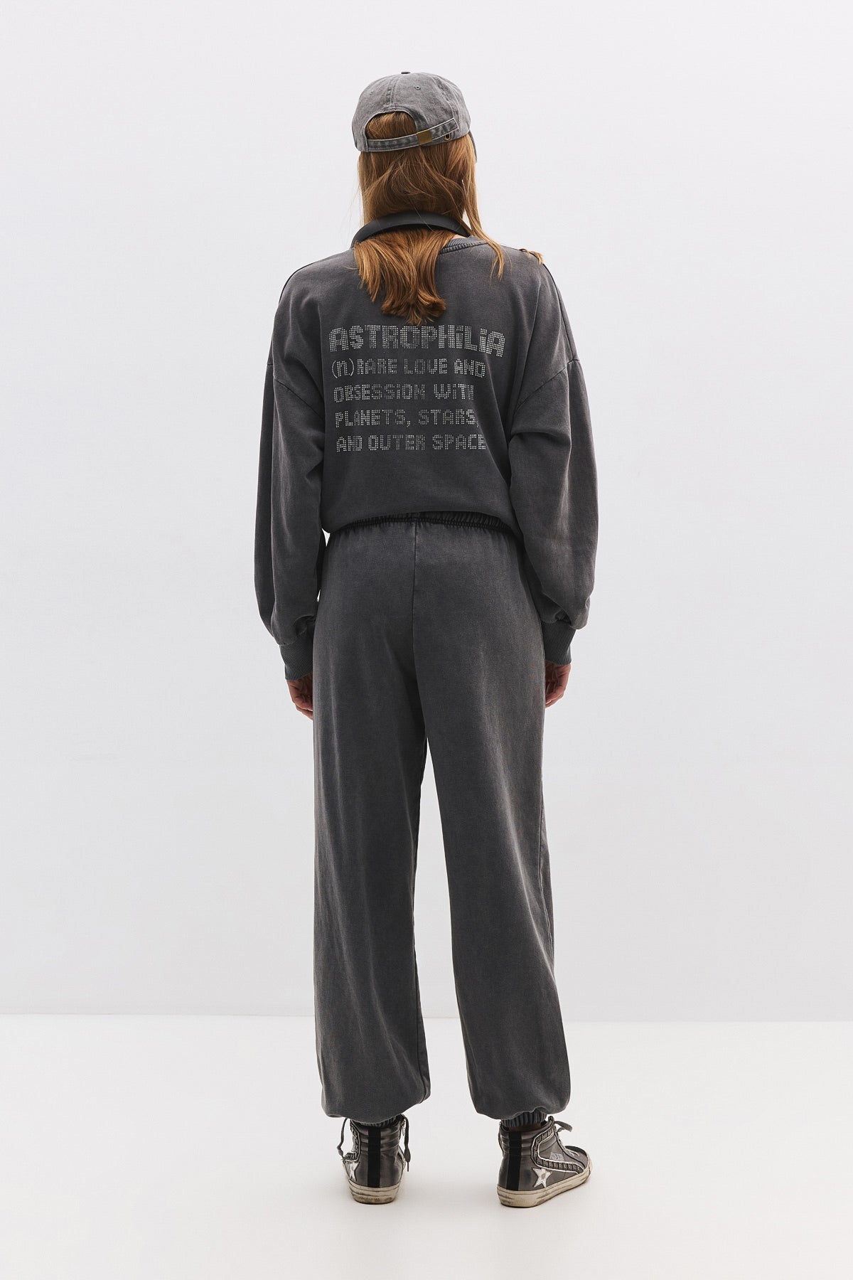 Baumwoll-Sweatpants mit Ballonmuster