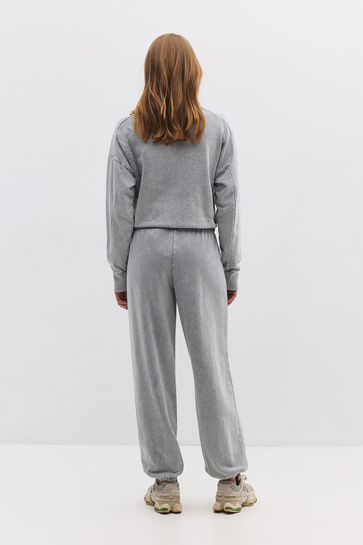 Baumwoll-Sweatpants mit Ballonmuster