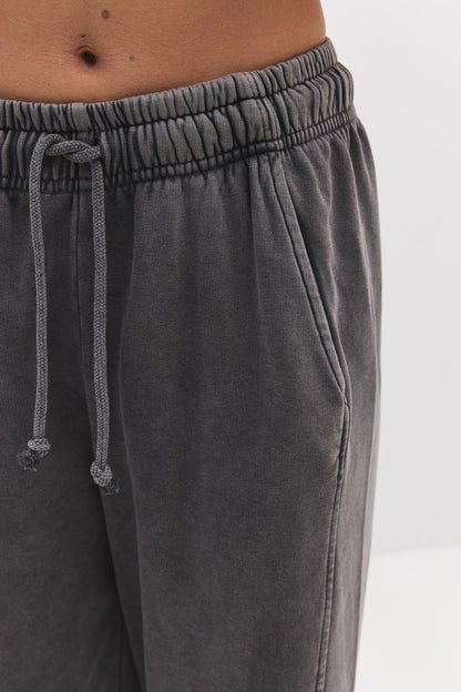 Baumwollhose mit weitem Bein