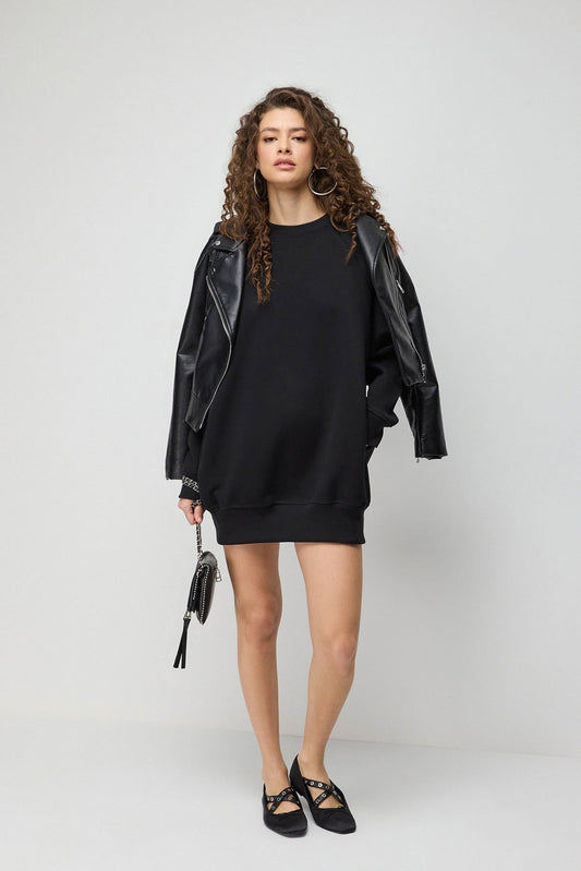 Baumwoll-Sweatshirtkleid