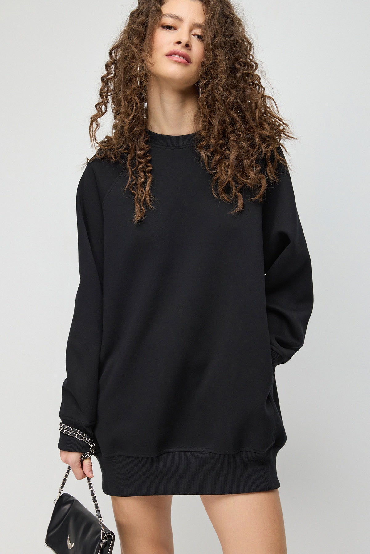 Baumwoll-Sweatshirtkleid
