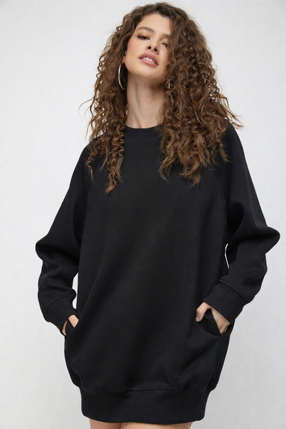 Baumwoll-Sweatshirtkleid