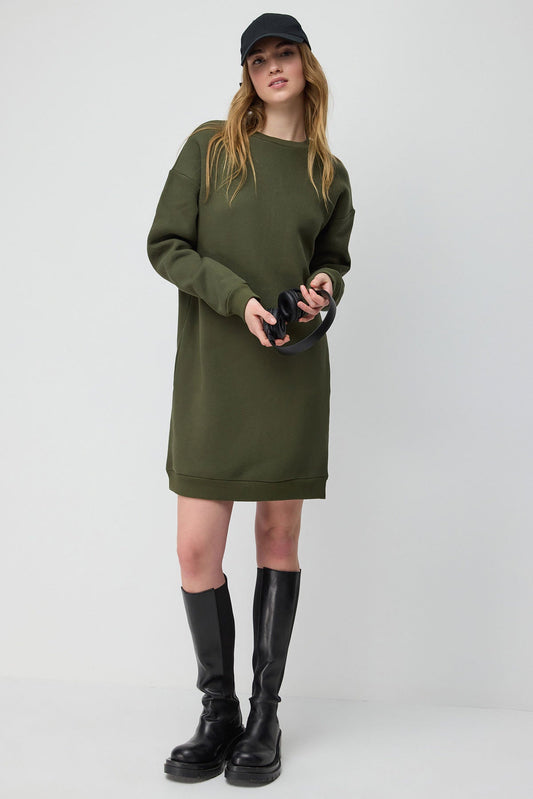 Baumwoll-Sweatshirtkleid