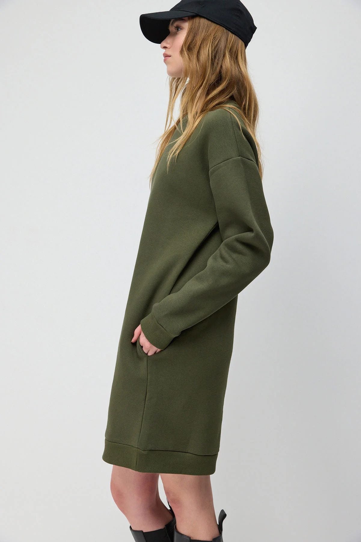 Baumwoll-Sweatshirtkleid
