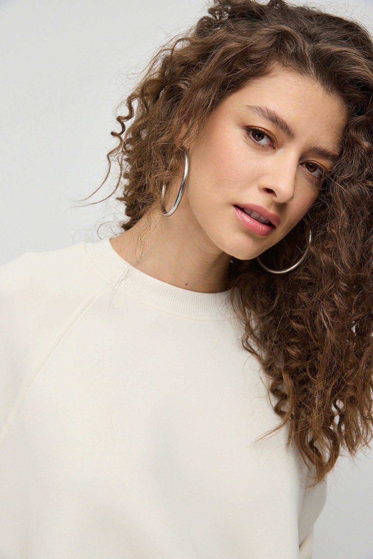 Langes Baumwoll-Sweatshirt