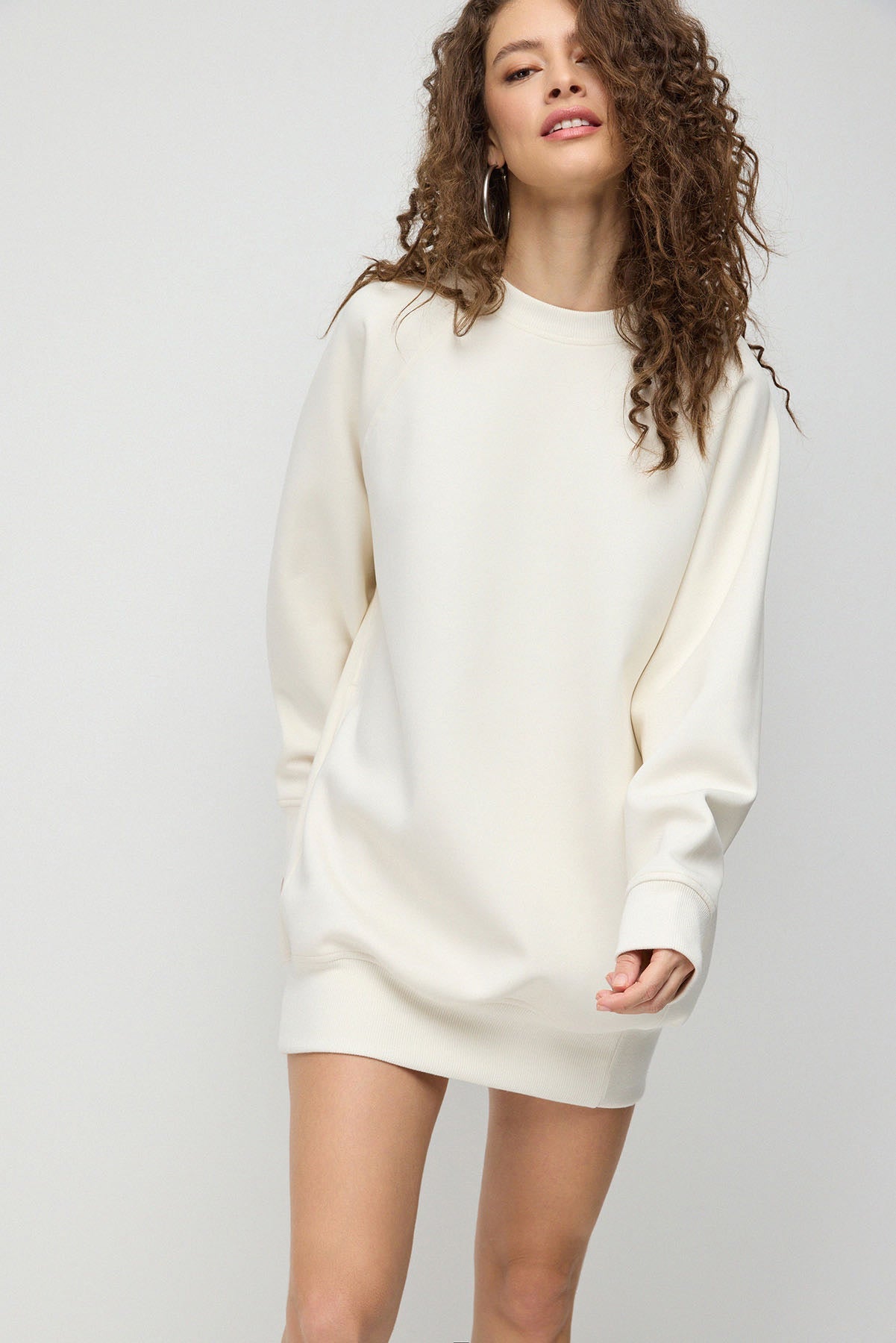 Langes Baumwoll-Sweatshirt