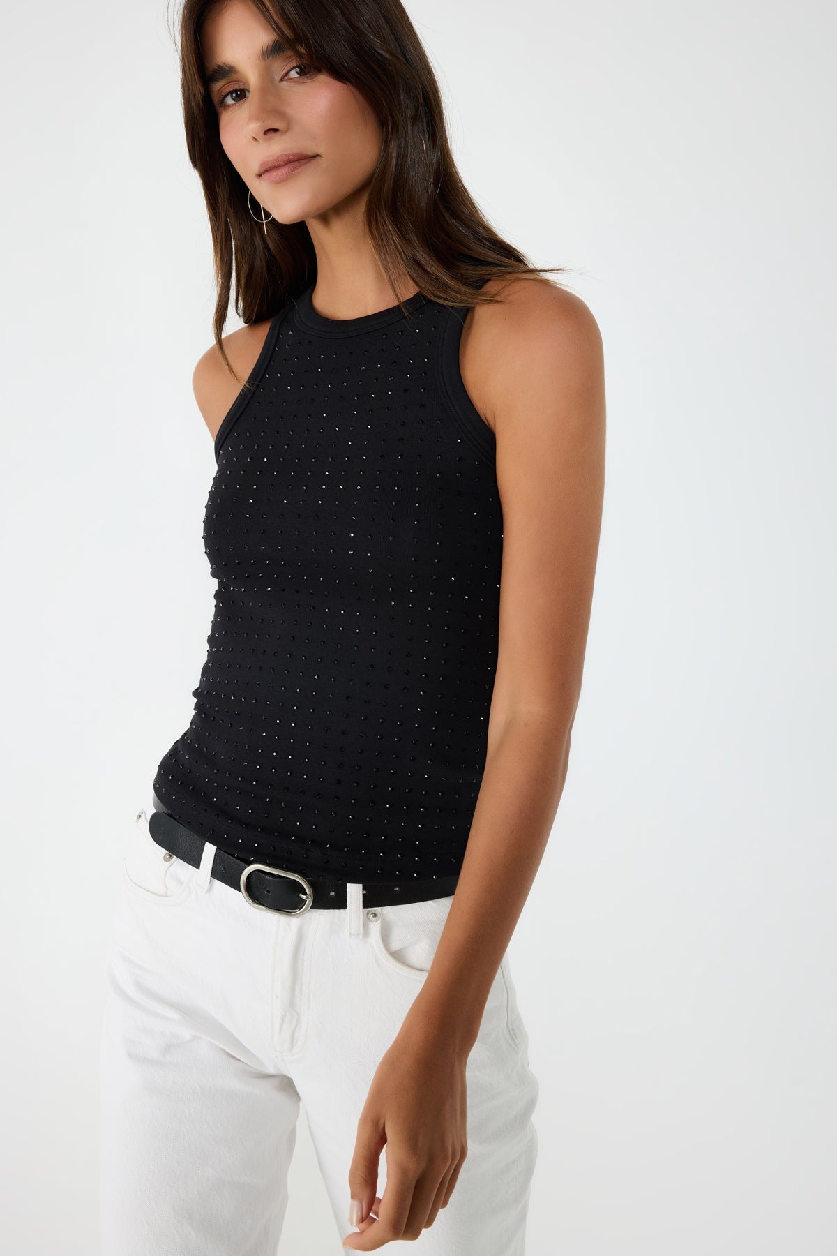 Verzierte ärmellose Bluse
