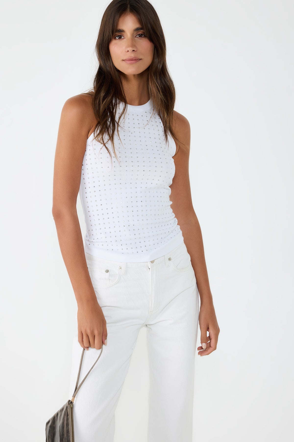 Verzierte ärmellose Bluse