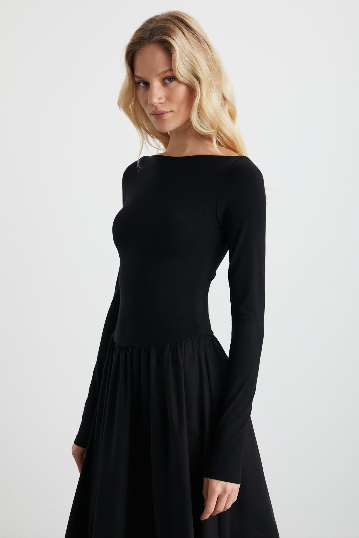 Pani Damen Maxi Viskose Kleid
