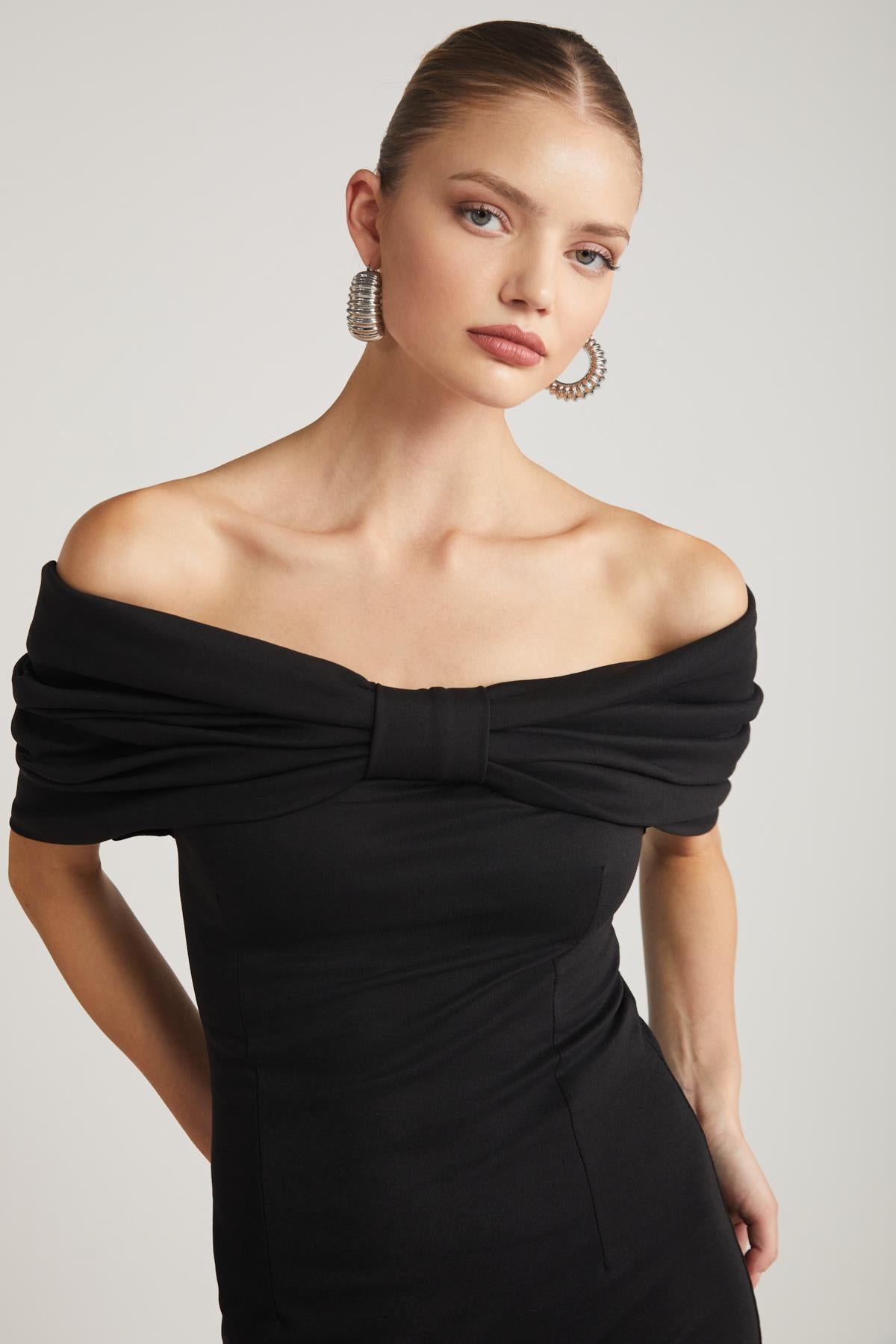 PAOLA Off-Shoulder Bodycon Kleid