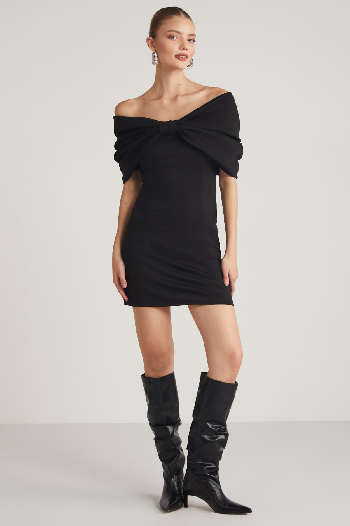 PAOLA Off-Shoulder Bodycon Kleid