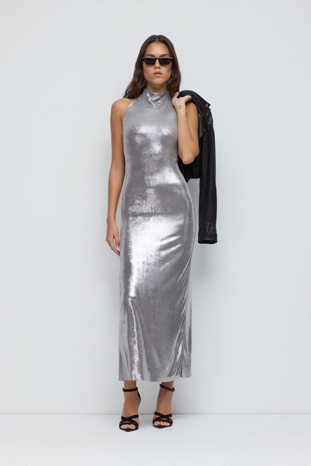 Maxikleid mit rückenfreiem Design