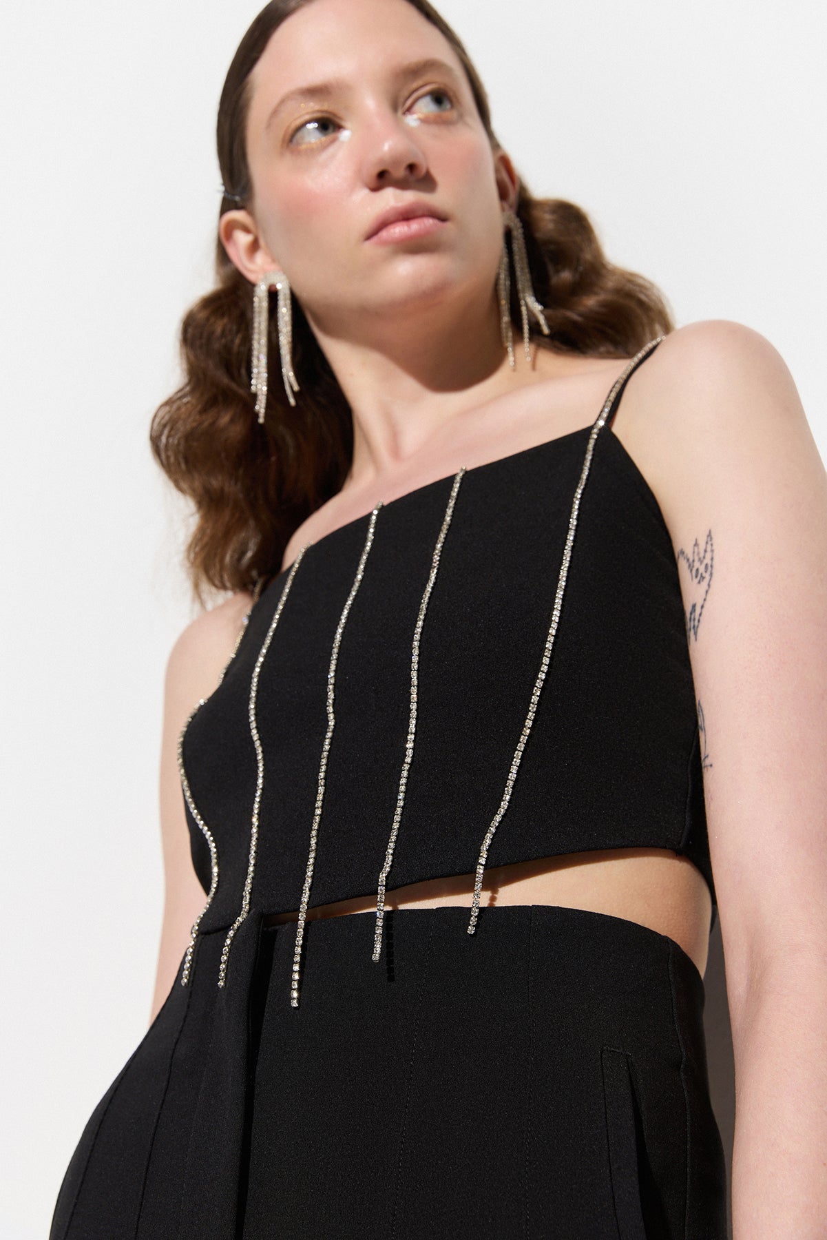 Verzierte Crop-Bluse