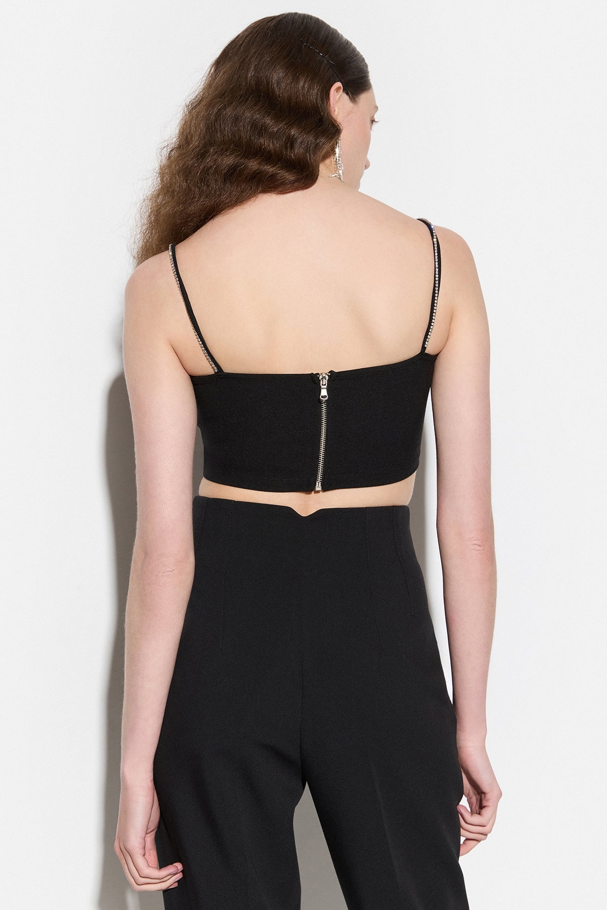 Verzierte Crop-Bluse