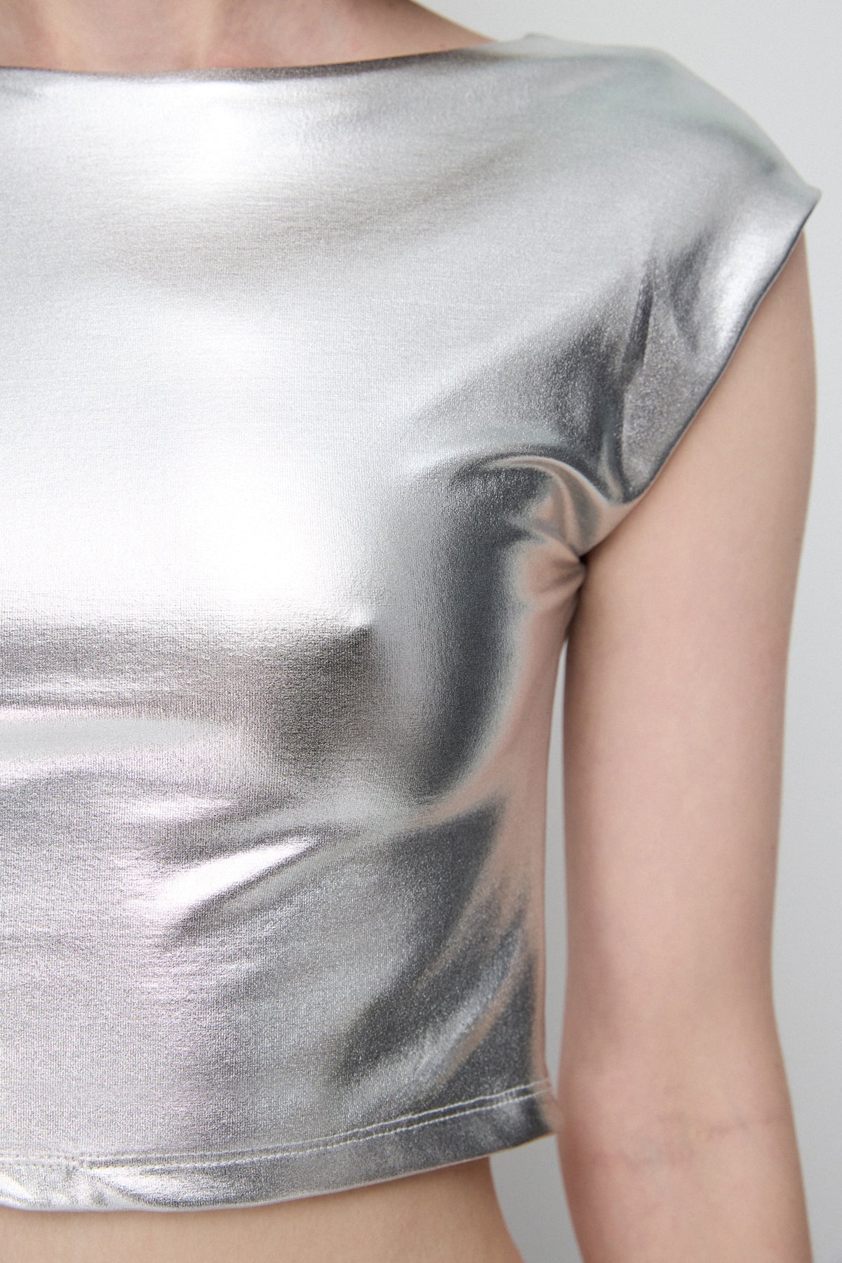 Rückenfreies Basic-Crop-Top