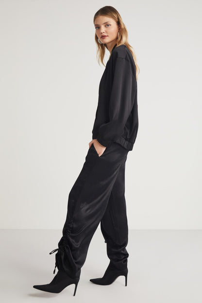 PATSY Damen Weitbein Satinhose