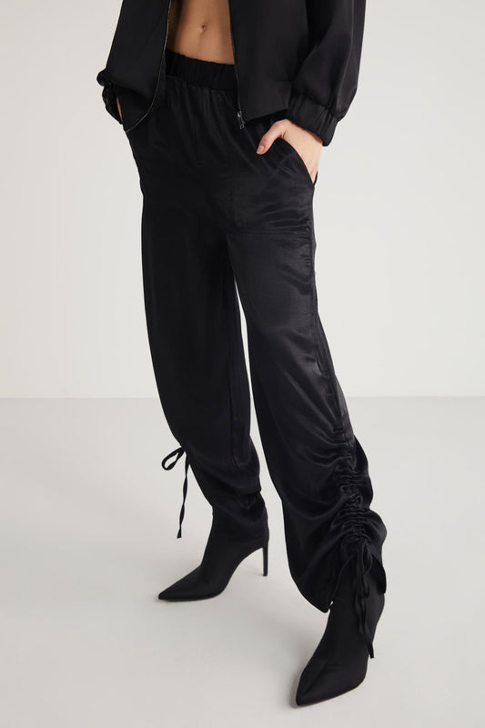 PATSY Damen Weitbein Satinhose