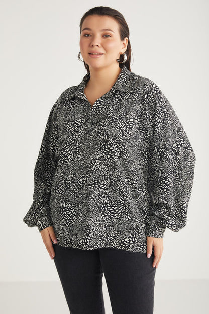 PAULINEBB Schwarz-Weiß Hemd XL