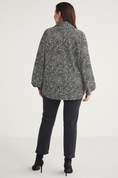PAULINEBB Schwarz-Weiß Hemd XL