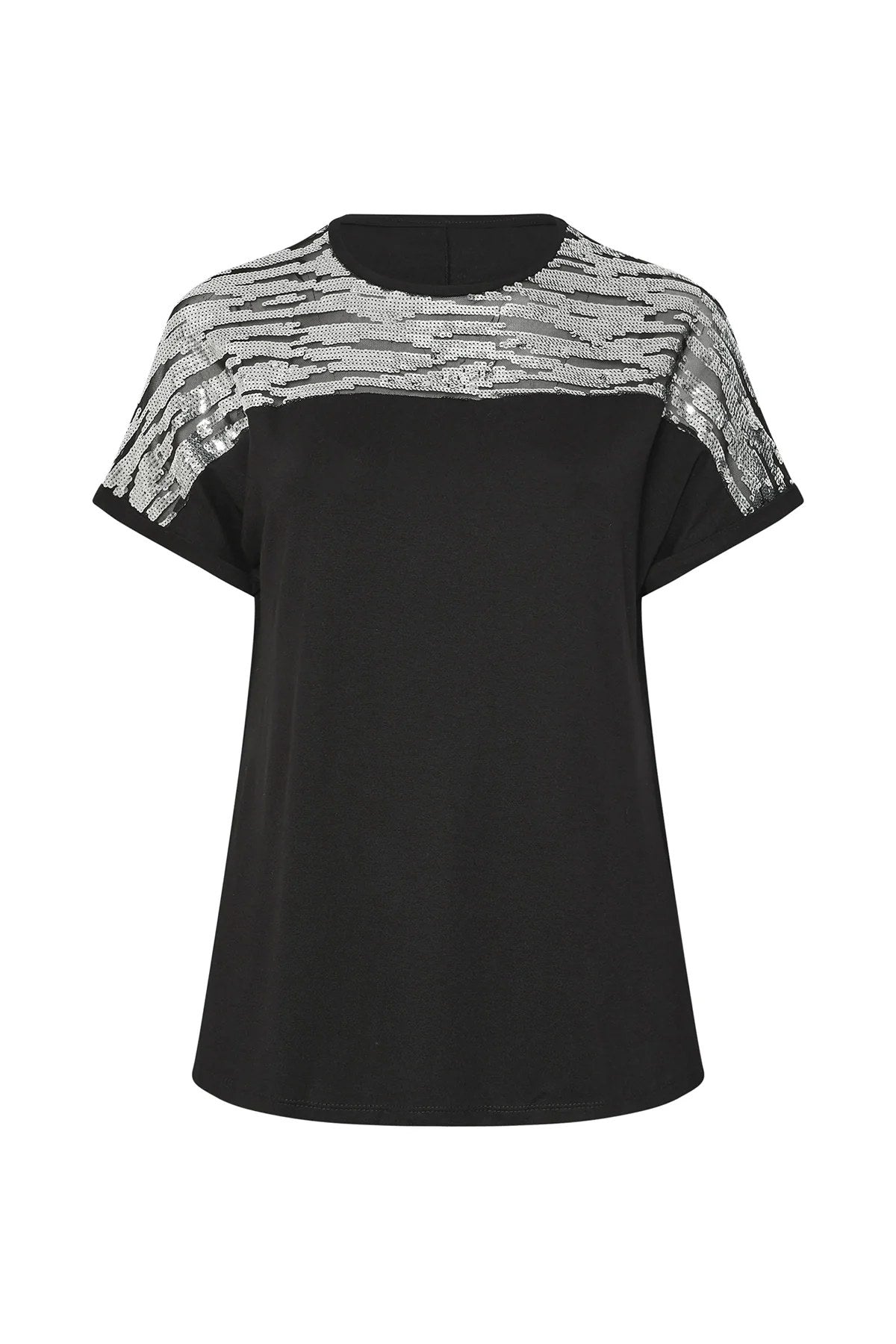 Paillettenbesetztes T-Shirt