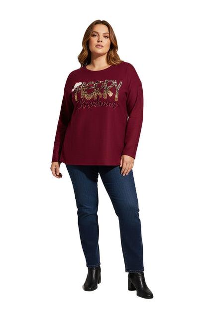 Paillettenbesetztes Sweatshirt