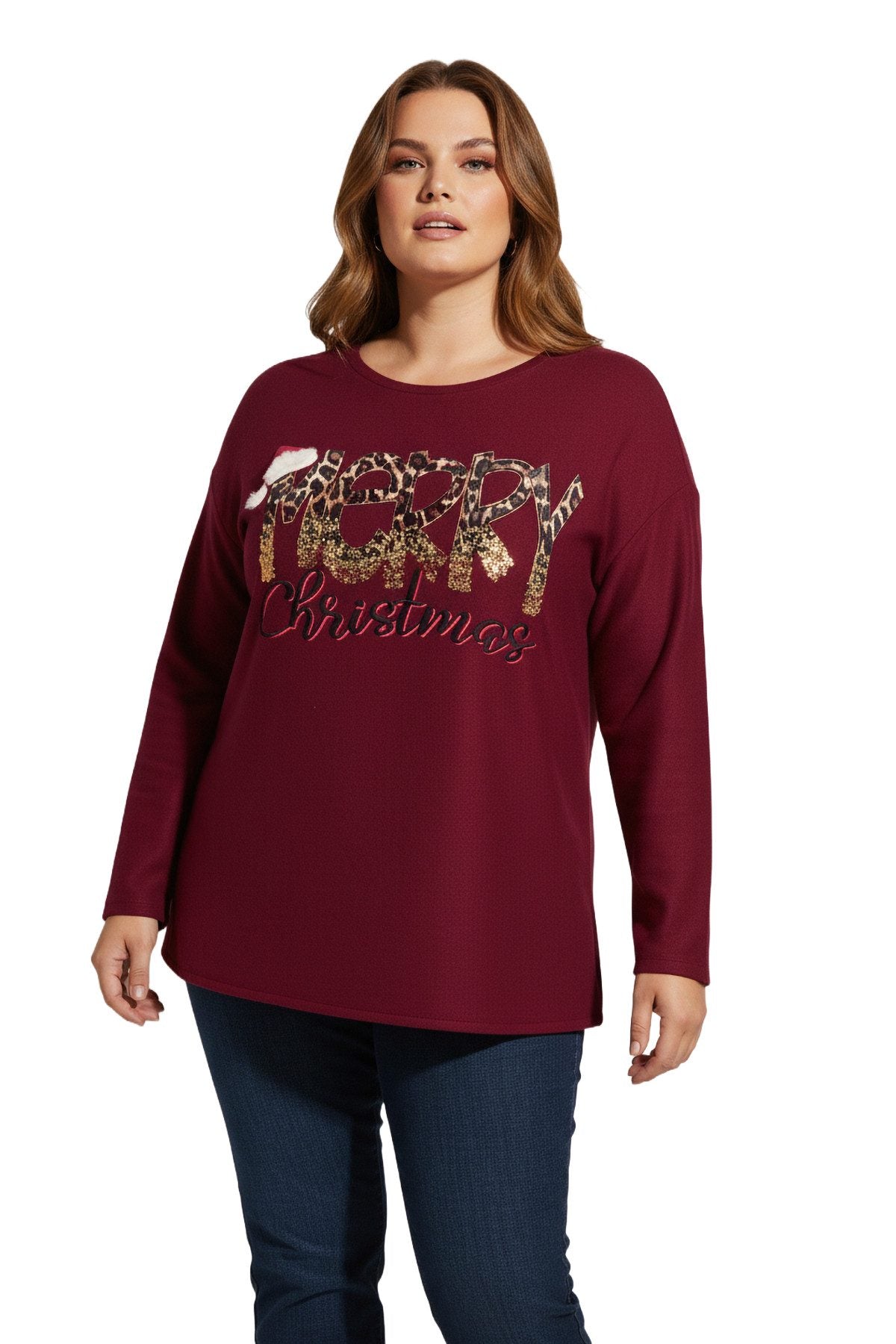 Paillettenbesetztes Sweatshirt
