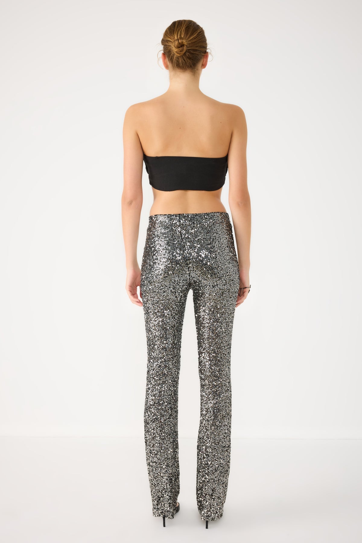 Paillettenbesetzte Stretchhose