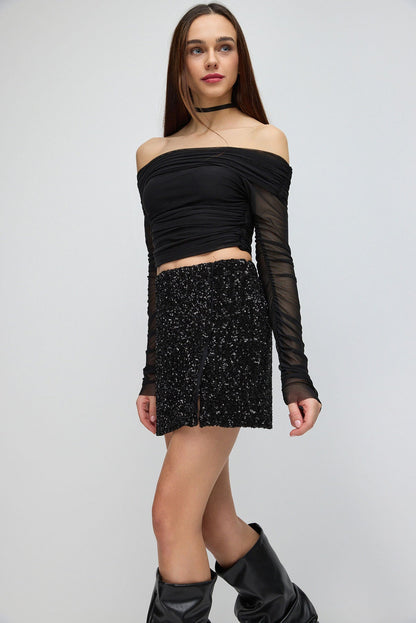 Pailletten-Minirock