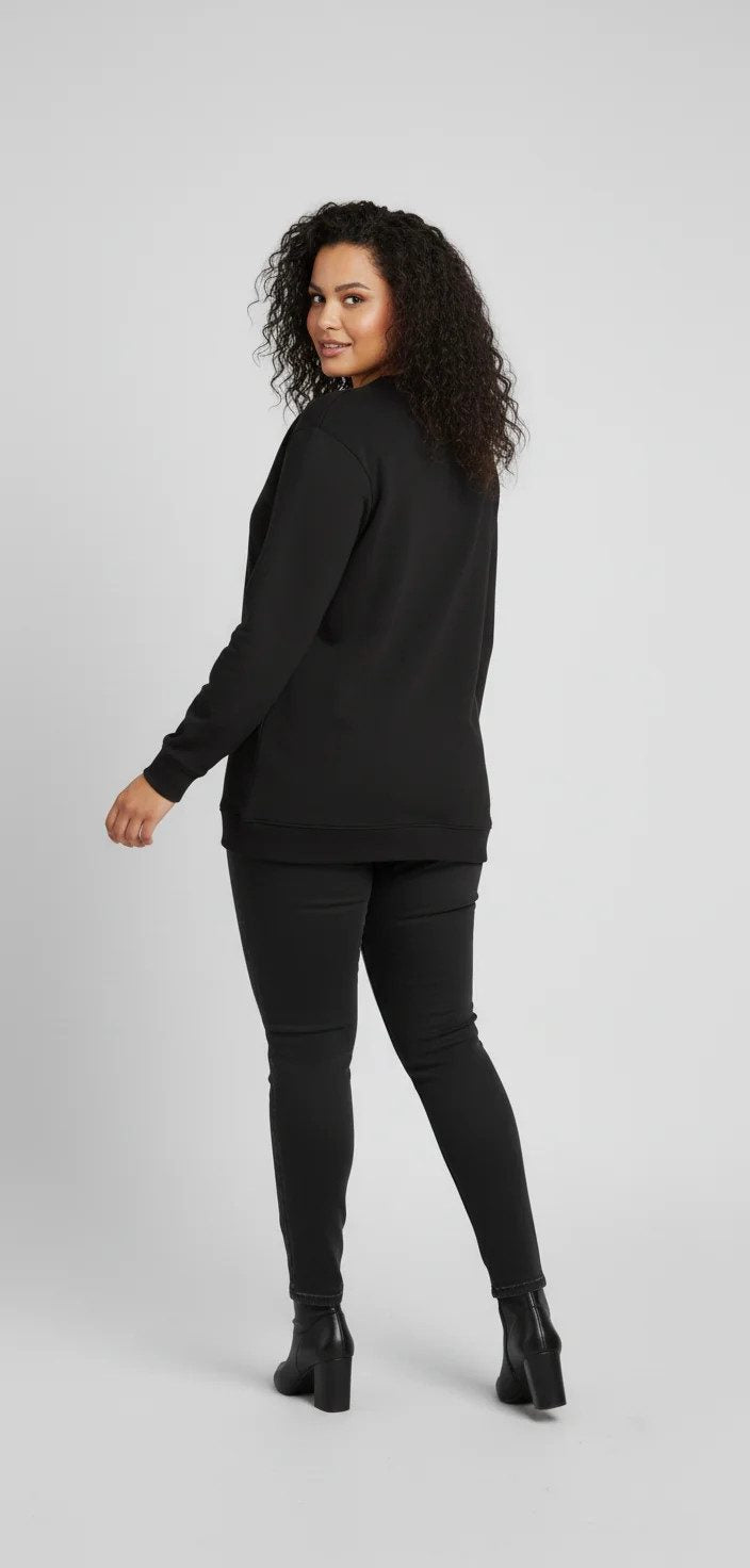 Pailletten-Sweatshirt